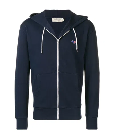 Maison Kitsuné Logo Patch Hoodie In Black