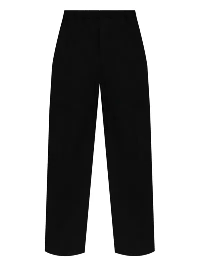 Maison Kitsuné Logo-patch Pants In Black