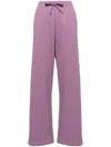 Maison Kitsuné Logo Patch Pants In Purple
