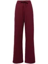 Maison Kitsuné Logo Patch Pants In Red