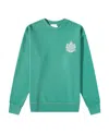 Maison Kitsuné Green Hotel Olympia Edition Crest Sweatshirt In Blue