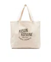 Maison Kitsuné Palais Royal Tote Bag - Maison Kitsune - Cotton - Beige In White