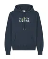 Maison Kitsuné Man Sweatshirt Navy Size Xl Cotton In Blue