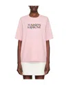 Maison Kitsuné Flowers Print Classic Logo T-shirt In Pink