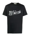 Maison Kitsuné Logo Print T-shirt In Black