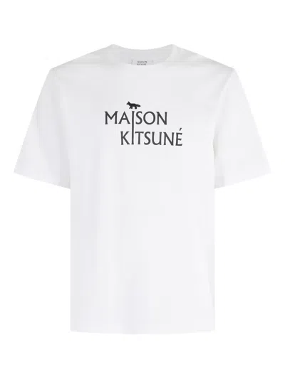 Maison Kitsuné Maison Kitsune Pillar Comfort Tshirt In White