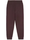 Maison Kitsuné Logo-print Track Pants In Purple