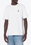 Maison Kitsuné T-shirt With Dressed Fox Embroidery In White
