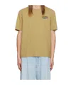 Maison Kitsuné Khaki Falling Leaves T-shirt In Nude