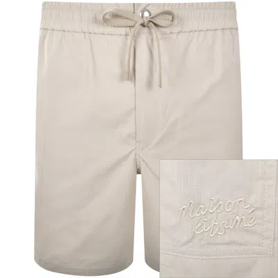 Maison Kitsuné Maison Kitsune Logo Shorts Beige In Neutral