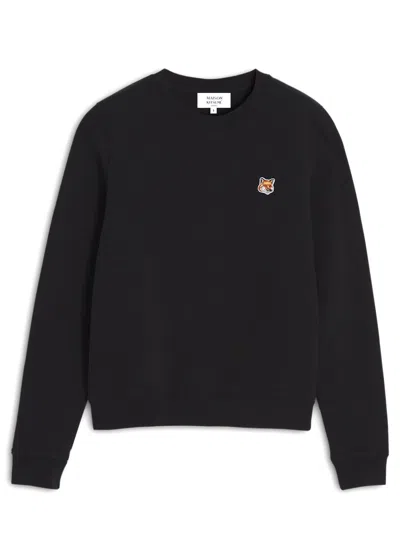 Maison Kitsuné Logo Sweatshirt In Black