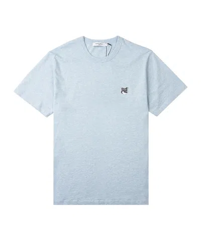 Maison Kitsuné Logo T-shirt In Blue