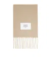 Maison Kitsuné Logo Tassel Scarf In White