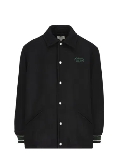 Maison Kitsuné Coats & Jackets In Black