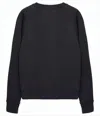 Maison Kitsuné Long-sleeve Black T-shirt With Classic Crew Neckline And Relaxed Fit In Black