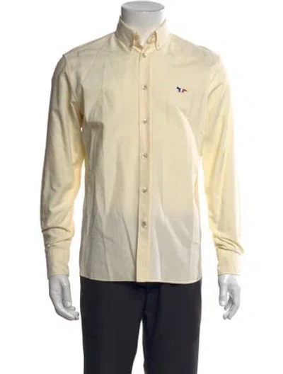 Pre-owned Maison Kitsuné Long Sleeve Dress Shirt In Neutral