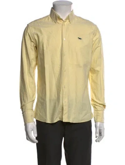 Pre-owned Maison Kitsuné Long Sleeve Shirt In Yellow