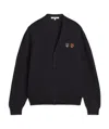 Maison Kitsuné Long-sleeved Cardigan In Black