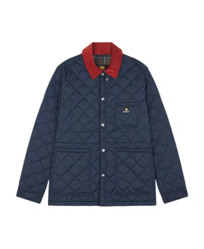 Maison Kitsuné Long-sleeved Casual Jacket In Blue