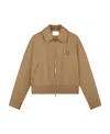 Maison Kitsuné Long-sleeved Casual Jacket In Brown