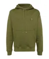 Maison Kitsuné Man Sweatshirt Military Green Size L Cotton In Black