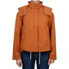 Maison Kitsuné Long-sleeved Hooded Jacket In Brown