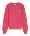 Maison Kitsuné Fox Patch Sweatshirt In Red