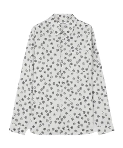 Maison Kitsuné Long-sleeved Shirt In White