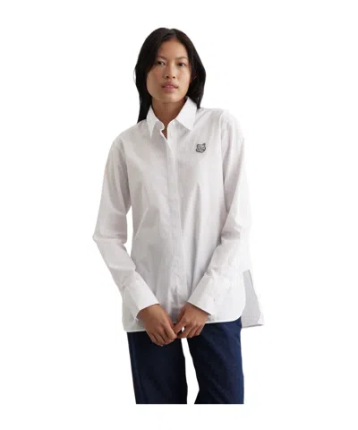 Maison Kitsuné Long-sleeved Shirt In White