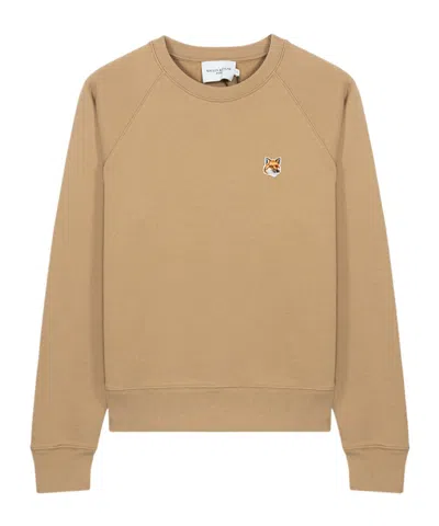 Maison Kitsuné Long-sleeved Sweater In Neutral