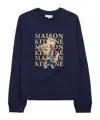 Maison Kitsuné Long-sleeved Sweater In Black