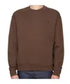 Maison Kitsuné Brown Bold Fox Head Patch Sweatshirt In Brown