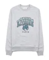 Maison Kitsuné Maison Kitsune Crew Neck Sweatshirt With Campus Fox Print In White