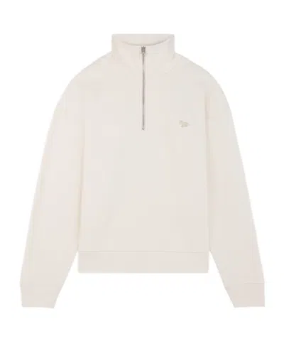 Maison Kitsuné Long-sleeved Sweater In White