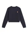 Maison Kitsuné Long-sleeved Sweatshirt In Black