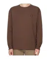 Maison Kitsuné Brown Bold Fox Head Patch Long Sleeve T-shirt In Brown