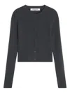 Maison Kitsuné Long-sleeves Buttoned Cardigan In Gray