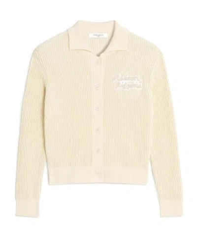 Maison Kitsuné Long-sleeve Cardigan In White