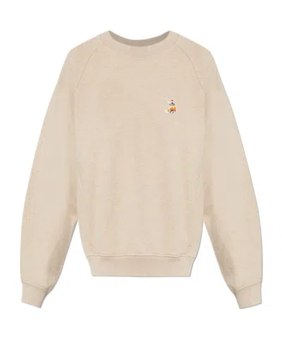 Maison Kitsuné Long-sleeved Sweatshirt In Blue