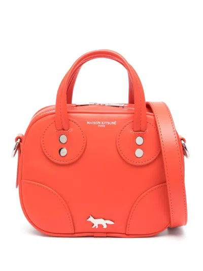MAISON KITSUNÉ BOOGIE CAMERA BAG 19.5,LW05143LC0038 P899 RUST