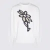 Maison Kitsuné Abstract Daisy Intarsia Sweater In White