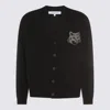 Maison Kitsuné Black Fox Head Cardigan With Buttons Closure In Black