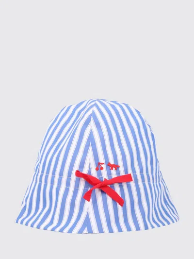Maison Kitsuné Maison Kitsun&eacute; Hat Kids  In Black