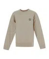 Maison Kitsuné Bold Fox Head Patch Comfort Sweatshirt In Nude