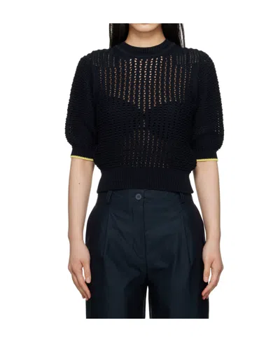Maison Kitsuné Navy Hotel Olympia Edition Sweater In P481 Navy