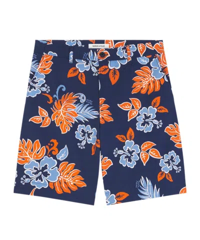 MAISON KITSUNÉ MAISON KITSUNÉ FLORAL PRINTED BOARD SHORTS