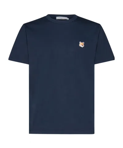 MAISON KITSUNÉ MAISON KITSUNÉ FOX HEAD PATCH CREWNECK T-SHIRT