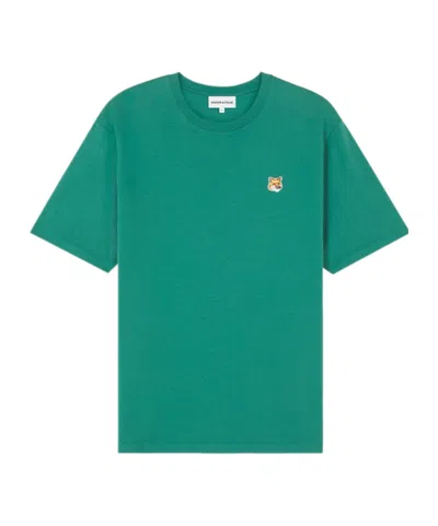 MAISON KITSUNÉ MAISON KITSUNÉ FOX HEAD PATCH CREWNECK T-SHIRT
