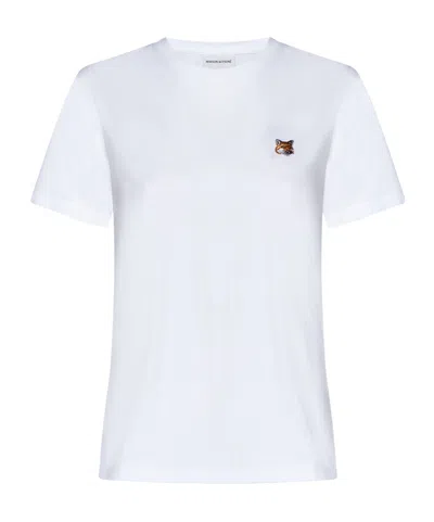 MAISON KITSUNÉ MAISON KITSUNÉ FOX HEAD PATCH CREWNECK T-SHIRT