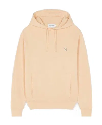 Maison Kitsuné Sweatshirt With Fox Patch In Pink
